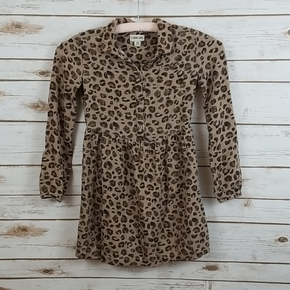 Cherokee Girl's Cheetah Print Dress 7/8